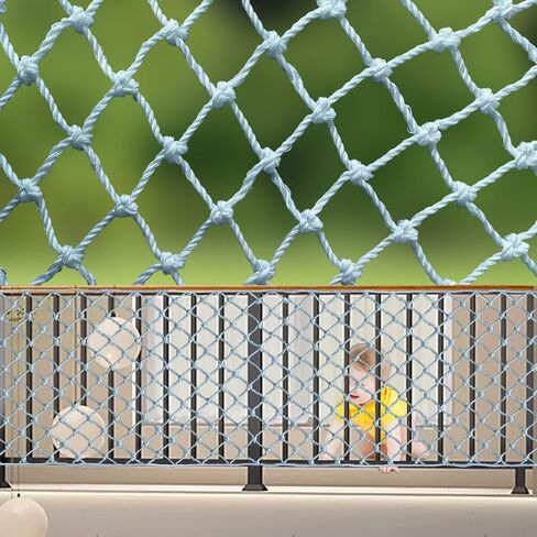 Stair Safety Net for Kids Rope Net Safety Netting for Railings Suitable for Balconies, Stair, Railing, Playground, Indoor and Outdoor Decoration (6mm,1.5X3m) in Saudi Arabia