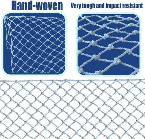 Stair Safety Net for Kids Rope Net Safety Netting for Railings Suitable for Balconies, Stair, Railing, Playground, Indoor and Outdoor Decoration (6mm,1.5X3m) in Saudi Arabia