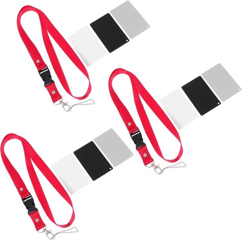 9Pieces Grey White Balance Photography Accessory with Strap Portable Exposure Cards for Accurate Color Correction and Lightweight Design for Professional in Saudi Arabia