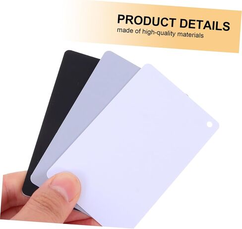 9Pieces Grey White Balance Photography Accessory with Strap Portable Exposure Cards for Accurate Color Correction and Lightweight Design for Professional in Saudi Arabia