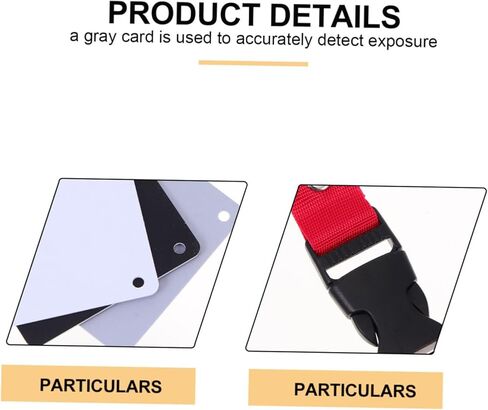 9Pieces Grey White Balance Photography Accessory with Strap Portable Exposure Cards for Accurate Color Correction and Lightweight Design for Professional in Saudi Arabia