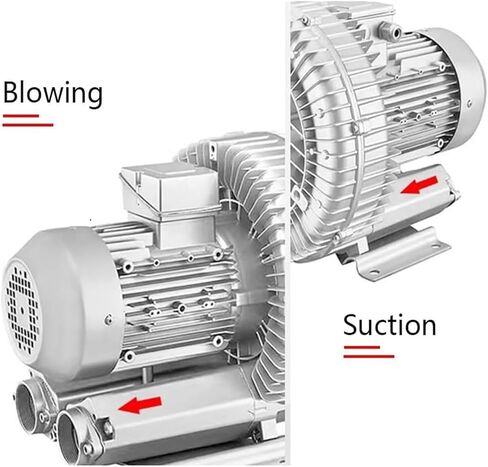 Regenerative Blower,Vortex Ring Blower, Regenerative Blower Ring 110V 50Hz Single Phase High-Pressure Vortex Industrial Vacuum Pump(180W/0.24HP) in Kuwait