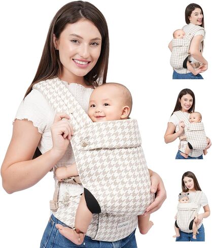 Baby Carrier Newborn to Toddler, Ergonomic, Cozy and Lightweight Baby Toddler Carrier, Premium Soft Cotton Breathable Infant Carrier Baby Gift with Head Support, 3 Carry Positions (3-36 Months in Saudi Arabia
