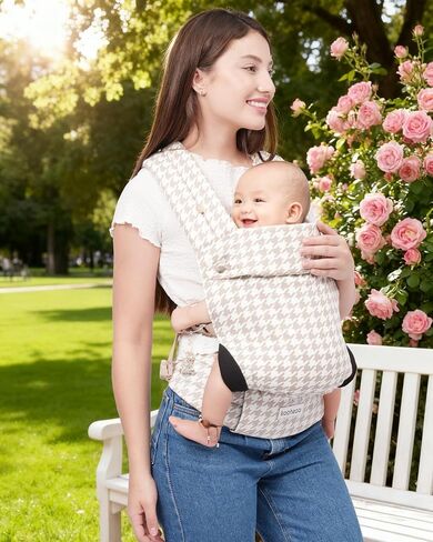 Baby Carrier Newborn to Toddler, Ergonomic, Cozy and Lightweight Baby Toddler Carrier, Premium Soft Cotton Breathable Infant Carrier Baby Gift with Head Support, 3 Carry Positions (3-36 Months in Saudi Arabia
