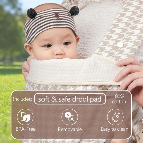 Baby Carrier Newborn to Toddler, Ergonomic, Cozy and Lightweight Baby Toddler Carrier, Premium Soft Cotton Breathable Infant Carrier Baby Gift with Head Support, 3 Carry Positions (3-36 Months in Saudi Arabia