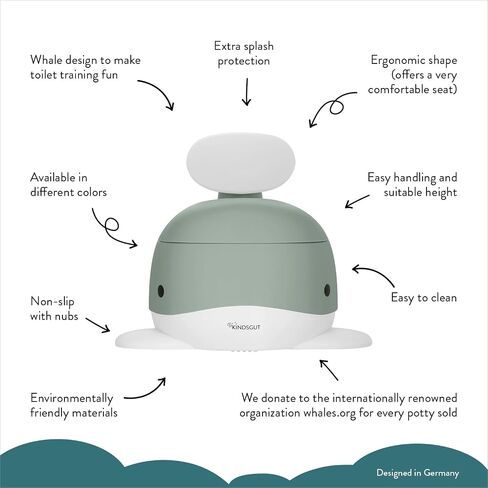 Kindsgut Potty Training Toilet in Whale Design, Designed in Germany, Potty Training in a Beautiful Design, Pink in Kuwait