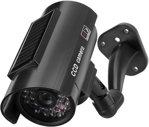 Solar Powered Imitation Dummy Security Fake Camera, with Flashing LED Light for Shopping Malls, Hotels, Parking Lots in Saudi Arabia