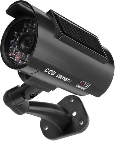 Solar Powered Imitation Dummy Security Fake Camera, with Flashing LED Light for Shopping Malls, Hotels, Parking Lots in Saudi Arabia