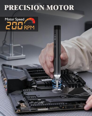 مجموعة مفك كهربائي LCORE، مجموعة مفك براغي لاسلكي 3.7 فولت، ED1 PRO 67 في 1 مفك براغي طاقة، بحد أقصى 0.35 نيوتن متر، 62 لقمة مغناطيسية، ضوء LED، 4 عزم دوران، للإلكترونيات والهواتف والكاميرات وأجهزة الكمبيوتر المحمولة والساعات in Kuwait