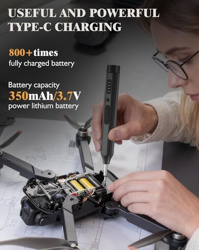 مجموعة مفك كهربائي LCORE، مجموعة مفك براغي لاسلكي 3.7 فولت، ED1 PRO 67 في 1 مفك براغي طاقة، بحد أقصى 0.35 نيوتن متر، 62 لقمة مغناطيسية، ضوء LED، 4 عزم دوران، للإلكترونيات والهواتف والكاميرات وأجهزة الكمبيوتر المحمولة والساعات in Kuwait