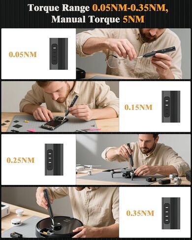 مجموعة مفك كهربائي LCORE، مجموعة مفك براغي لاسلكي 3.7 فولت، ED1 PRO 67 في 1 مفك براغي طاقة، بحد أقصى 0.35 نيوتن متر، 62 لقمة مغناطيسية، ضوء LED، 4 عزم دوران، للإلكترونيات والهواتف والكاميرات وأجهزة الكمبيوتر المحمولة والساعات in Kuwait