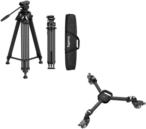 SmallRig FreeSpeed Heavy Duty Carbon Fiber Video Tripod+Quick-Lock Photography Heavy Duty Tripod Dolly in Saudi Arabia