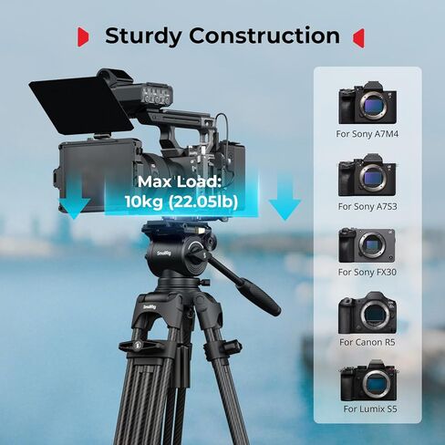 SmallRig FreeSpeed Heavy Duty Carbon Fiber Video Tripod+Quick-Lock Photography Heavy Duty Tripod Dolly in Saudi Arabia
