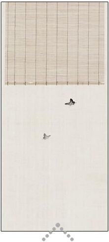 Window Clings Window Privacy Film Glass Sticker Chinese Art Creative Window Office Sliding Door Retro Matte Ancient Style Sticker Film Privacy Window Film(B,45 * 120 cm) in Saudi Arabia