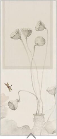 Window Clings Window Film Decorative Glass Sticker Lotus Frosted Window Film is Suitable for Bathroom Anti-peep Anti-Light Glass Door Privacy Window Film(D,60 * 100 cm) in Saudi Arabia
