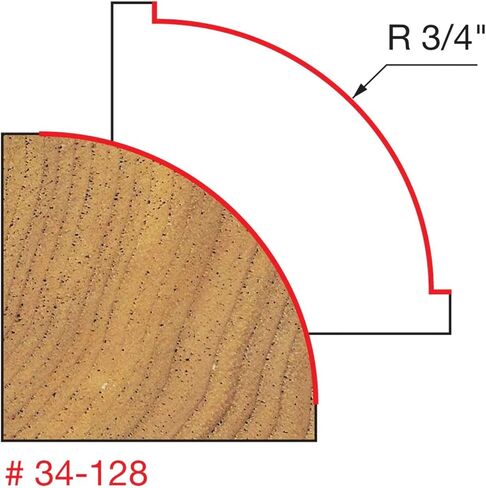 Freud 34-128: 3/4" Radius Rounding Over Bit (Quadra-Cut) in Saudi Arabia