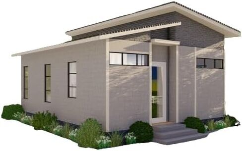 Generic Tiny House Plan 26x20 - 520 Sqft Cabin Layout مخطط تصميم منزل صغير in Saudi Arabia