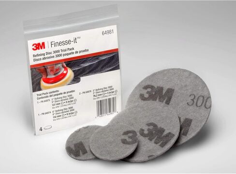 3M Finesse-it Refining Disc 3000، 5 بوصة × NH، 20 قرصًا لكل صندوق، 4 صناديق لكل علبة in Kuwait