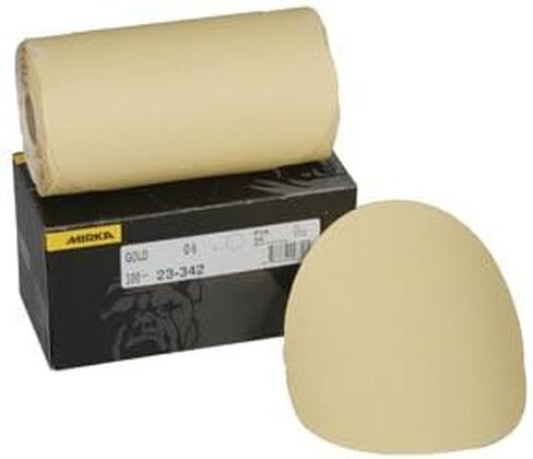 مواد كاشطة Mirka 23-342-080 قرص Mirka 23 Series Gold مقاس 6 بوصات PSA Linkrol، 80 حبيبة حبيبية، دعامة على شكل حرف D in Kuwait