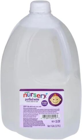 Nursery Purified Non Flouride Purified Water - For Infants - Use for Everyday Drinking - Infant Formula, and Baby Cereal - BPA Free - No Fluoride, Phosphate - Prevent Mineral Overload in Saudi Arabia