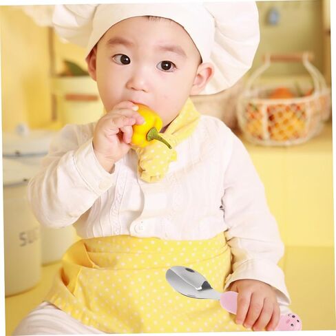 minkissy Cartoon Spoon Fork for Boy Girl Stainless Steel Tableware with Rust Durable Design Portable Utensils for Eating and Drinking Pattern in Saudi Arabia