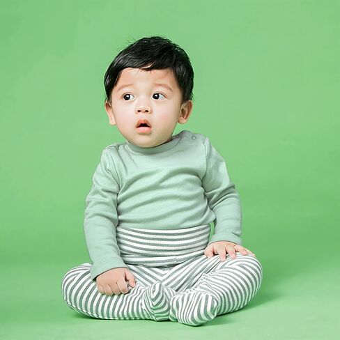 3-Pack Baby Pants with Footies, Roomy Fit Pull on Pants for Unisex Baby in Kuwait