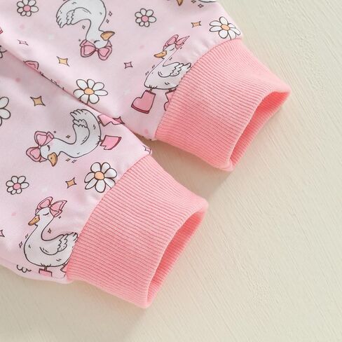 ملابس طفل رضيع فتاة صبي الخريف الشتاء الملابس سخيفة أوزة طباعة طويلة الأكمام البلوز Sweatpants الرضع مزرعة البلد الزي in Kuwait