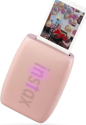 Fujifilm INSTAX Mini Link 3 Smartphone Printer with INSTAX Mini Instant Film and Sunshine Microfiber Cleaning Cloth... (2 Twin Pack (40 Sheets), Rose Pink) in Kuwait