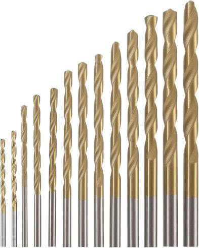 Micro Drill Bit, High-Speed Steel traight Drill Bit Kit for Copper Aluminum Plastic Medium Hard Metal, 13PCS in Saudi Arabia