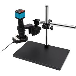 Microscope Kit 2/14/16 MP 38MP Digital Electronic Monocular Microscope Camera, 180X Lens Holder Lamp Microscope Lens Adapters(38MP HDMI Black Holder) in Saudi Arabia