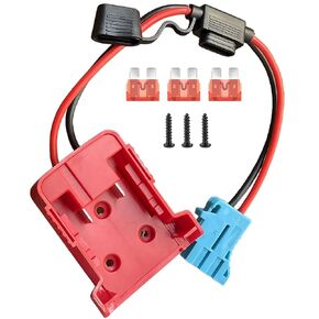 محول للمركبات ذات العجلات الكهربائية - لمحول بطارية Milwaukee M18 18 فولت إلى محول 12 فولت مع مجموعة كابل 12AWG وحماية الصمامات 30 أمبير - محول بطارية لألعاب الركوب للأطفال والسيارات الكهربائية والشاحنات in Kuwait