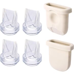 6pcs Breast Pump Parts for eufy, Includes 2pcs Silicone Diaphragms & 4pcs Duckbill Valves Wearable Breast Pump Replacement Accessories Compatible with eufy S1 Pro/S1/E10/E20 in Kuwait