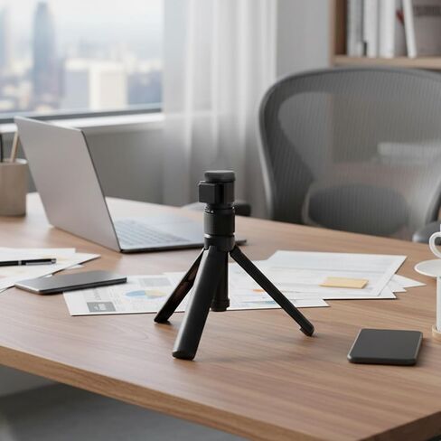 Asixxsix Desktop Tripod, Aluminum Alloy Portable Tabletop Folding Tripod with 360 Degree Rotation for X4 X3 ONE X2 ONE R Action Camera, Travel Selfie Stick Vlog Handle Grip in Saudi Arabia