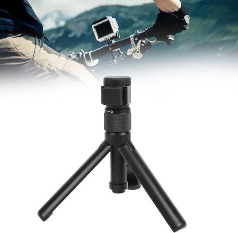 Asixxsix Desktop Tripod, Aluminum Alloy Portable Tabletop Folding Tripod with 360 Degree Rotation for X4 X3 ONE X2 ONE R Action Camera, Travel Selfie Stick Vlog Handle Grip in Saudi Arabia