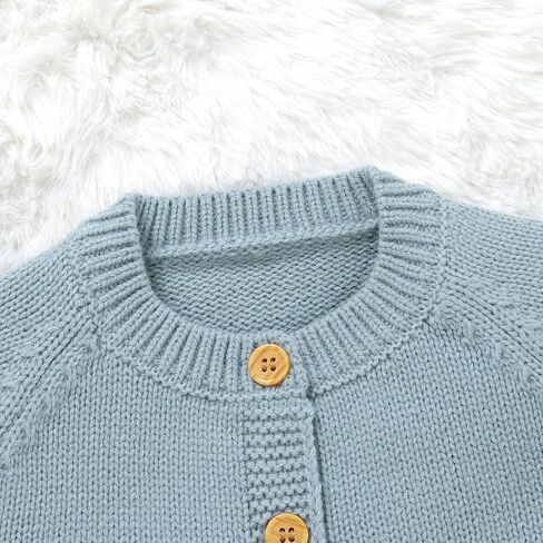 DovFanny Baby Toddler Girl Cardigan Warm Sweater Floral Long Sleeve Jumpers Coats Knitted Clothes with Cute Goose in Saudi Arabia