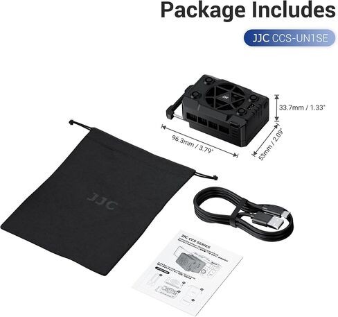 Camera Cooler Kit with Magnetic Rechargeable Battery,Semiconductor Quieter Cooling Fan for ZV-E10 II ZV-1 A7IV A7R5 A7S A6700 FX3 R5 Mark II R50V R50 R6 R7 R8 & More Camera Video Recording Overheating in Saudi Arabia