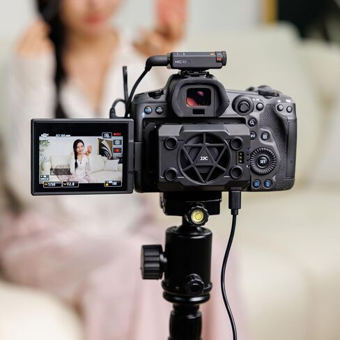 Camera Cooler Kit with Magnetic Rechargeable Battery,Semiconductor Quieter Cooling Fan for ZV-E10 II ZV-1 A7IV A7R5 A7S A6700 FX3 R5 Mark II R50V R50 R6 R7 R8 & More Camera Video Recording Overheating in Saudi Arabia