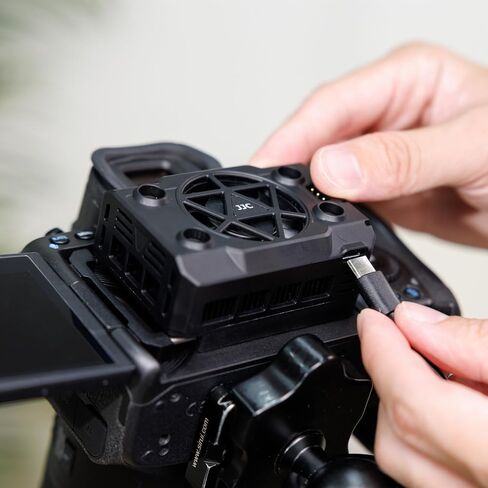 Camera Cooler Kit with Magnetic Rechargeable Battery,Semiconductor Quieter Cooling Fan for ZV-E10 II ZV-1 A7IV A7R5 A7S A6700 FX3 R5 Mark II R50V R50 R6 R7 R8 & More Camera Video Recording Overheating in Saudi Arabia