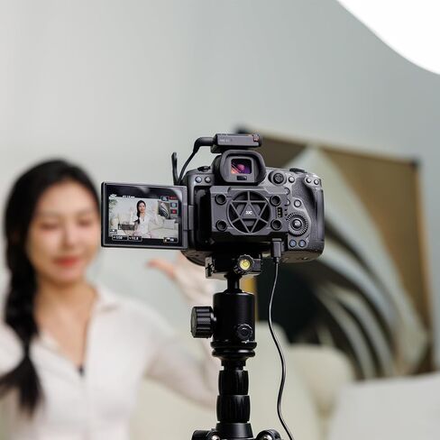 Camera Cooler Kit with Magnetic Rechargeable Battery,Semiconductor Quieter Cooling Fan for ZV-E10 II ZV-1 A7IV A7R5 A7S A6700 FX3 R5 Mark II R50V R50 R6 R7 R8 & More Camera Video Recording Overheating in Saudi Arabia