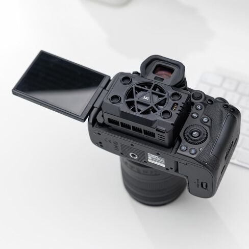 Camera Cooler Kit with Magnetic Rechargeable Battery,Semiconductor Quieter Cooling Fan for ZV-E10 II ZV-1 A7IV A7R5 A7S A6700 FX3 R5 Mark II R50V R50 R6 R7 R8 & More Camera Video Recording Overheating in Saudi Arabia