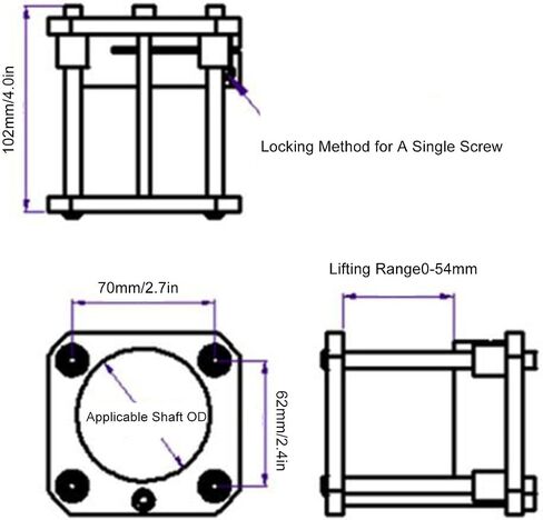 Router Lift Kit Professional Aluminum Alloy Router Table Lift System with 54mm Lifting Range for Woodworking Milling Trimming Machines in Saudi Arabia