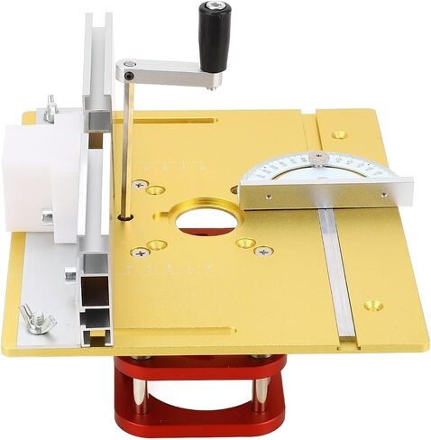 Router Lift Kit Heavy Duty Aluminum Alloy Woodworking Lifting Base Flip Board System for Engraving Slotting Trimming Chamfering Machines with 51mm Stroke 240x200mm Table Size in Saudi Arabia