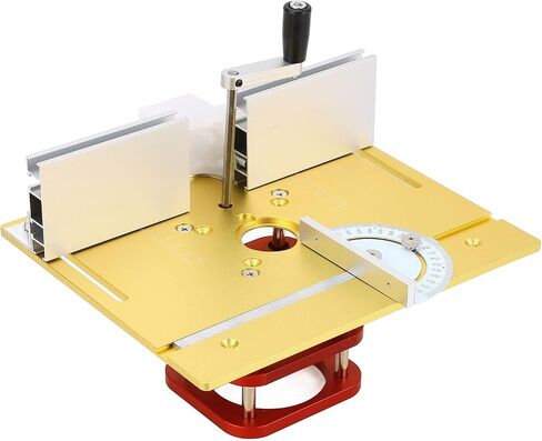 Router Lift Kit Heavy Duty Aluminum Alloy Woodworking Lifting Base Flip Board System for Engraving Slotting Trimming Chamfering Machines with 51mm Stroke 240x200mm Table Size in Saudi Arabia