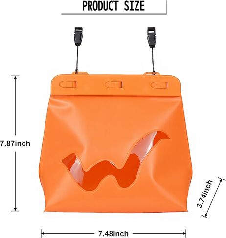 حقيبة جافة مقاومة للماء - وحدة تخزين مدمجة من مادة PVC للقوارب والرياضات المائية والأنشطة الخارجية (7.87 × 7.48 × 3.74 بوصة)‌ in Kuwait