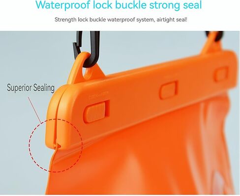 حقيبة جافة مقاومة للماء - وحدة تخزين مدمجة من مادة PVC للقوارب والرياضات المائية والأنشطة الخارجية (7.87 × 7.48 × 3.74 بوصة)‌ in Kuwait