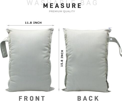 حقيبة رطبة وجافة مكونة من قطعتين حقيبة مبللة مقاومة للماء وقابلة لإعادة الاستخدام لبدلات السباحة، حفاضات الأطفال القماشية، السفر، الشاطئ، حمام السباحة، بدلة السباحة، ملابس الصالة الرياضية الرطبة (ورقة برتقالية) in Kuwait