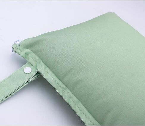 حقيبة رطبة وجافة مكونة من قطعتين حقيبة مبللة مقاومة للماء وقابلة لإعادة الاستخدام لبدلات السباحة، حفاضات الأطفال القماشية، السفر، الشاطئ، حمام السباحة، بدلة السباحة، ملابس الصالة الرياضية الرطبة (ورقة برتقالية) in Kuwait