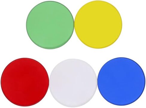 Microscope Kit Microscope Color Filter Diameter 42/45mm-Transparent Blue Green Yellow Red Optical Glass Frosted White Filter 1.5-2mm Thickness Microscope Lens Adapters(42mm Yellow) in Saudi Arabia