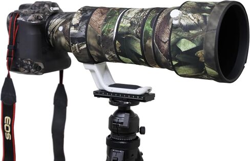 غطاء عدسة مقاوم للماء ROLANPRO لكاميرا Canon RF 100-300mm F2.8 L هو USM Camouflage -#UCP Camouflage in Saudi Arabia
