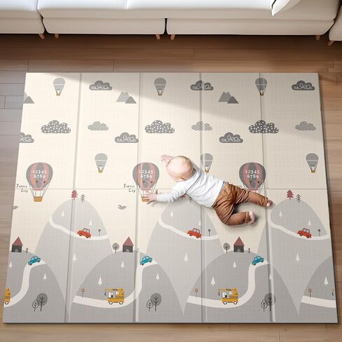 حصيرة لعب الأطفال Uanlauo ، 79 "× 71" حصيرة كبيرة للأرضية ، حصيرة أرضية قابلة للانعكاس ، سميكة الرغوة ومقاومة للماء ، قابلة للطي للرضع للأطفال والأطفال الصغار ، مضاد للانزلاق لزحف الطفل ، وقت بطن غير سامة (الدب) in Kuwait